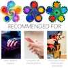 Stress Relief Hand Spinner Push Pop Bubble Fidget Toy (Rainbow)