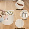 Farafox Round Shoe Organizer - Closet Shoe Basket for Entryway