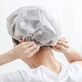 Bathroom Waterproof Shower Cap 2-Piece Shop Cap Hair Cap Sanitary Cap Bath Cap Dyed Hair / 욕실 방수 샤워캡 2p 샵푸캡 헤어캡 위생모자 목욕캡 염색모