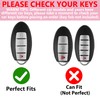 Simocky Key Fob Cover with Diamond Keychain Car Key Shell