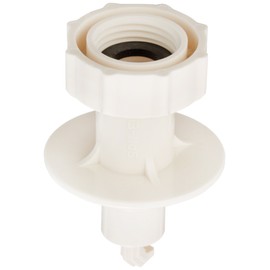 SANEI G1/2 PT3360 Washing Machine Nipple with Auto Stop Function for Coupling Faucets, White