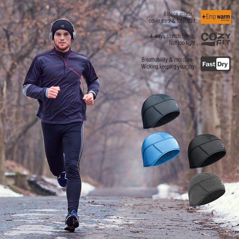 EMPIRELION Winter 6-Panel Helmet Liner Skull Cap Thermal Cycling Cap