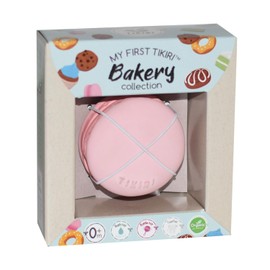 Tikiri 8596706 Natural Rubber Rattle in Gift Box, Macaron, Baby Rattle, Bath Toy, for Babies and Children from 0+ Months