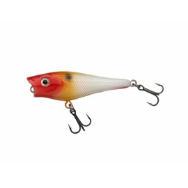 Berkley Pulse Pop Surface Popper | Surface Bait for Bass, Pike, Walleye and More | Realistic Action and Loud Splashes | Hard Bait for Freshwater Predatory Fish | 5 cm, Red Head