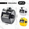 PLLDVEFD 3 Pieces Plastic Counter, Portable Counting Tool, Manual Counter,