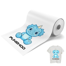 PUNEHOD DTF Transfer Film Roll - 13" X 328ft A3 Matte Clear DTF Film Roll for DTF Inkjet Printer, Direct to Film PET Heat Transfer Paper for T Shirts and All Fabrics (Size: A3+ Roll, 13" x 328ft)