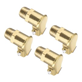 CoCud Copper Spring Grease Oil Cup Cap, | M8x1 Thread | Oil Container Cup Oiler Lathe Machine Power Accessories - (Applications: for Industrial Lubrication), 4-Pieces