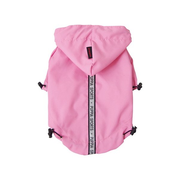 Puppia Authentic Base Jumper Raincoat, Medium, Pink