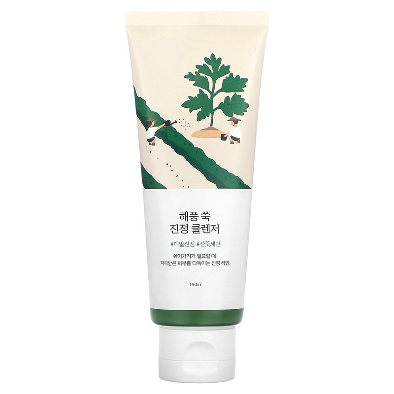 Mugwort Calming Cleanser by Round Lab for Unisex - 5.07