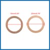 A ABSOPRO 15mm Inner Dia Copper Crush Washers Car Flat