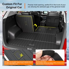 powoq Cargo Mat Compatible with 2016-2021 Tucson Trunk Mat Cargo Liner TPE Back Seat Protector Trunk Liner Replacement for 2016 2017 2018 2019 2020 2021 Tucson Accessories