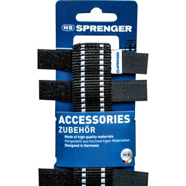 Sprenger Reflective Collar Cover for Prong Training Dog Collars - Lightweight Woven Nylon Suitable for All Weather Excellent Protection Collar from Water and Dirt - Black (4.0mm Prong' 19" Length)