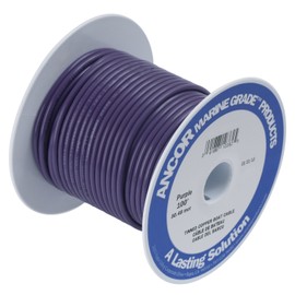 Ancor 104725 Marine Grade Electrical Primary Tinned Copper Boat Wiring (14-Gauge, Purple, 250-Feet)