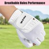 MAZEL Women's Golf Gloves One Pair Open-Finger Design,Breathable Hot Wet