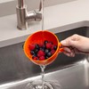 Zeal Berry Colander Cup, Small Hand-held Cup Shape Melamine Strainer/Sieve,