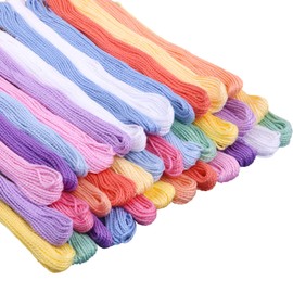 ZXIIXZ Crafts Floss, Cross Stitch Threads, Friendship Bracelets Floss, Cotton Thread Cross-Stitch Thread for Cross Stitching, Embroidery, DIY Bracelets, Friendship Bracelets Floss