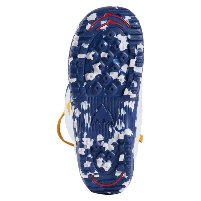 Burton Kids' Grom BOA Snowboard Boots, White, 12C