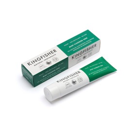 Kingfisher Natural Toothpaste Mint Fluoride-Free | Suitable for Vegetarians & Vegans | Gluten-Free & GM-Free | Ethical Consumer Best Buy | 3 x 100ml Tubes