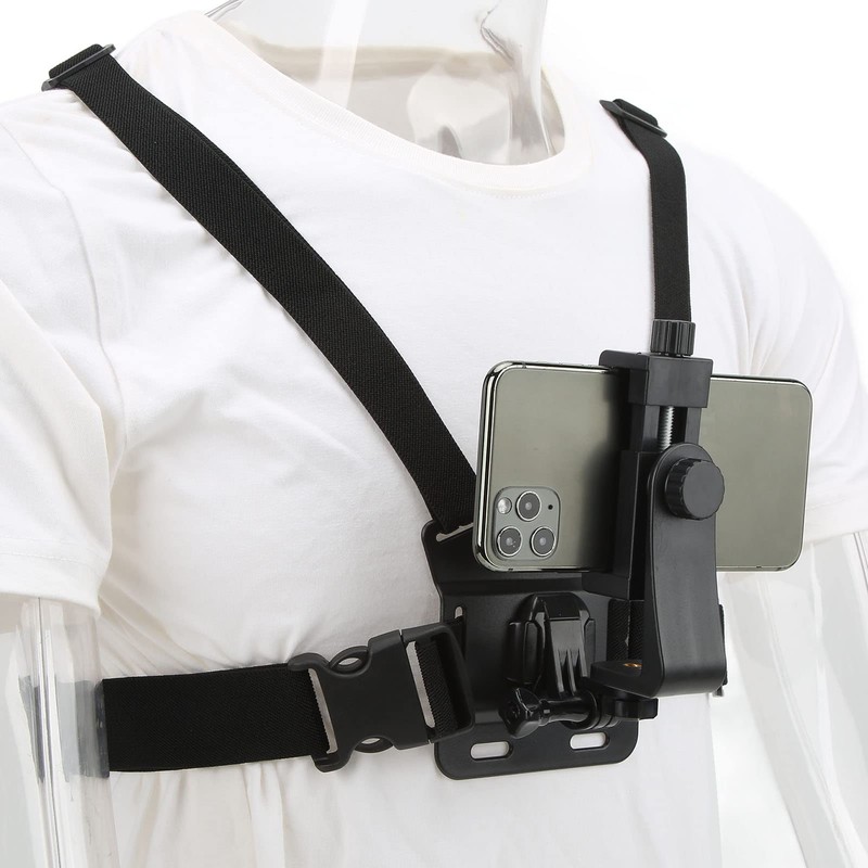 Cell Phone Chest Strap Mount Head Strap Mount Kit for