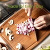 Astercook Large Bamboo Cutting Board, Deep Carbonized Wooden Chopping Board