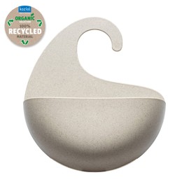 Koziol Surf Hanging Bathroom Utensil 21.6 x 6.5 cm, H 25.3 cm - Desert Sand