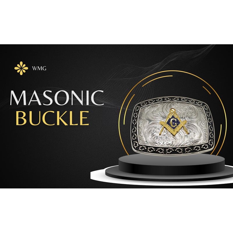 WMG Masonic Mason Symbol Logo Large Huge Rodeo Western Gold