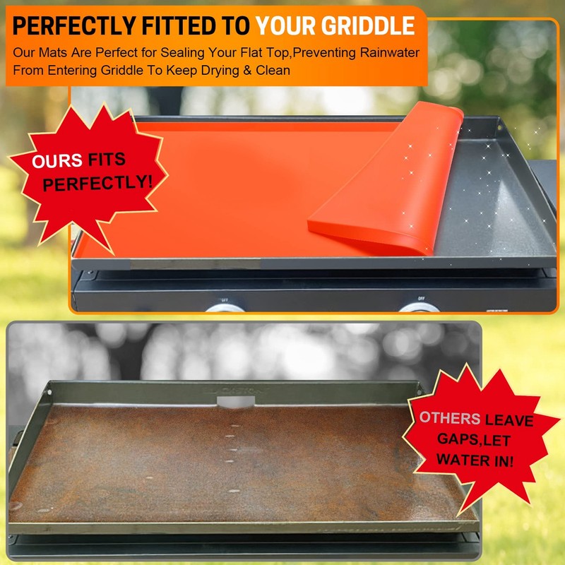 Griddle Mat Silicone Grill Cover Protective Grill Cover BBQ Grill
