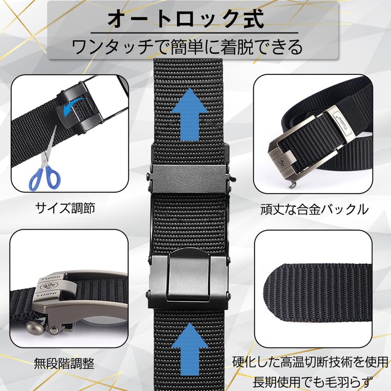 Borozoo Work Belt, Nylon Belt, Golf Belt, For Work, Mountain