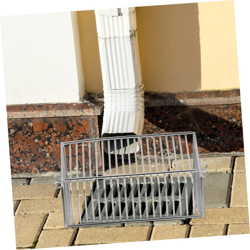 Operitacx Stainless Steel Downspout Filter Strainer Roof Gutter Guard for