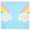 3 Pack Pastel Rainbow Tablecloth for Baby Shower Decorations, Unicorn