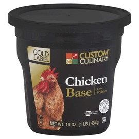 Custom Culinary Gold Label Chicken Base, 1 Pound -- 6 per case.