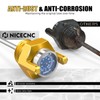 NICECNC Gold Oil Dipstick with Gauge Oil Level Indicator Compatible