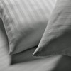 Ev Dekor® Double Duvet Cover Set Hotel Quality Stripes Satin