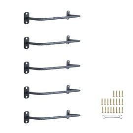 Zwinz 5-Rung Window Well Ladder, Heavy Duty Steel Basement Egress Ladder, Adjustable Wall Muonted Ladder for Home Safety, 700LBS