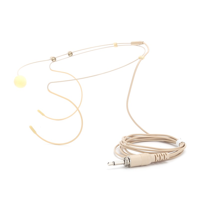 Earhook Microphone 3.5mm Male Screw Lock Double Earhook Microphone for