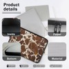 Suhoaziia 10-17 Inch Brown Cow Print Laptop Sleeve, Laptop Bag