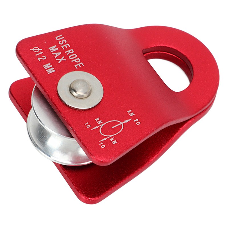 20KN Climbing Pulley Aluminum Mg Alloy Downhill Side Plate Single