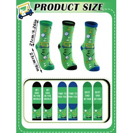 Cuffbow Christmas Golf Gifts for Dad Funny Golf Socks for Men Best Dad by Par Gifts Golf Funny Present for Golfer Christmas Gift for Dad