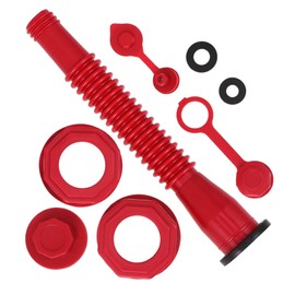 IWOWHERO Practical Gas Can Spout Set Red Gas Can Nozzle Replacement Kit for Gas Can Cap