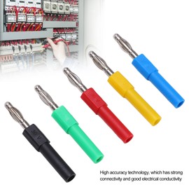 5Pcs J.20012 Banana Plug Connector Speaker Banana Plugs Male to 2mm Female Banana Connector Adapter 4mm for Multimeter