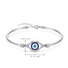 Evil Eye Bracelet for Women Sterling Silver Greek Turkish Blue