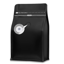 Resealable Coffee Storage Bag with Degassing Valve，stand up flat bottom coffee pouches with rsealable zipper & easy open tape. 50pcs(16oz/1lb)