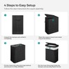 SONGMICS Laundry Hamper with Lid, Bamboo Laundry Basket, Removable Machine