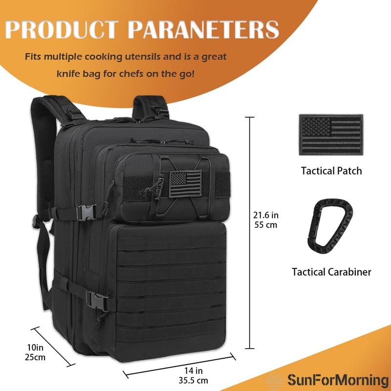 SunForMorning Chef Knife Bag, Knife Bags for Chefs Professional, Chef