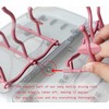 Minchsrin Collapsible Baby Bottle Drying Rack, Bottle Dryer Holder for