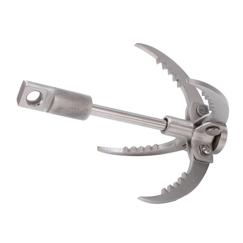 Outdoor Survival Hook Stainless Steel Foldable Climbing Grappling Hook for