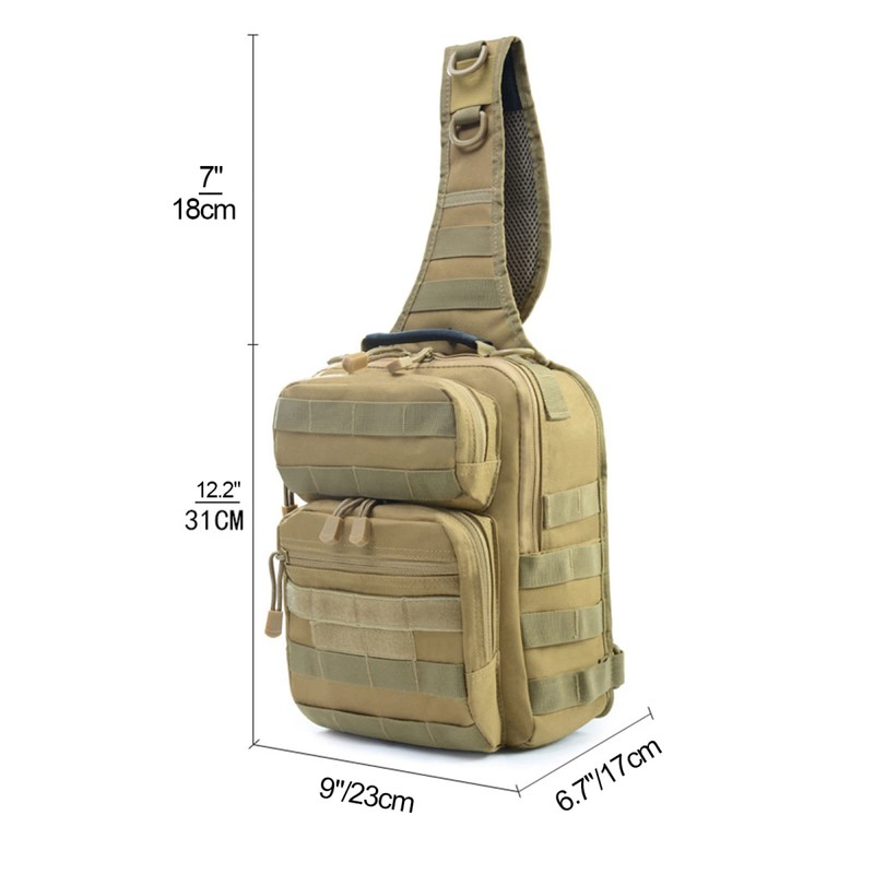 Tactical Sling Bag for Men molle Backpack EDC Chest Pack