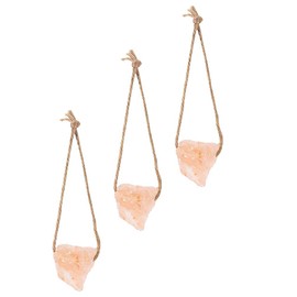 VILLCASE Salzleckstein, 3 Stück Salzstein Pferd Hochwertiger Salzleckstein Kaninchen Kauspielzeug mit Aufhängeseil für Kaninchen, Pferde, Nager