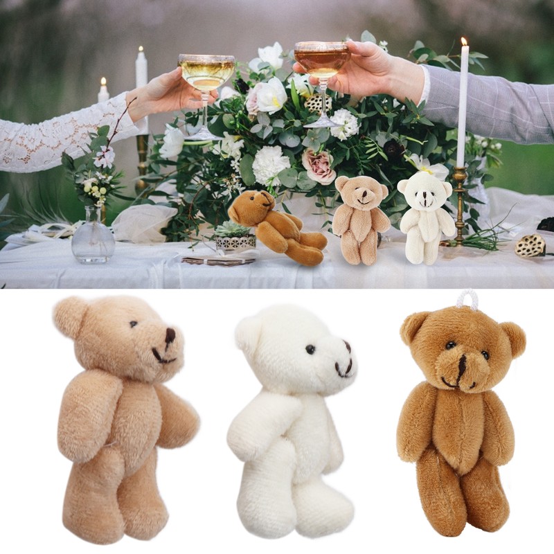12 Pcs Mini Stuffed Bears Comfortable Soft Cute Mini Teddy