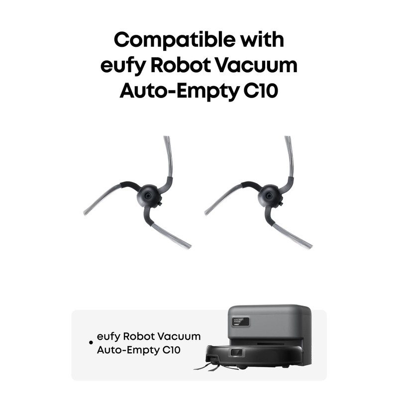 eufy Replacement Side Brushes (6 Pieces) Compatible Self-Empty C10